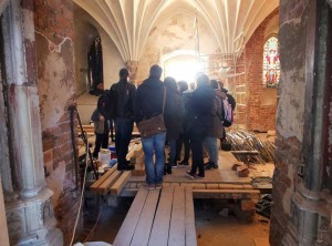 Podczas konserwacji i restauracji kaplicy św Anny w Malborku